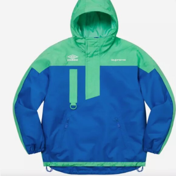 Supreme Umbro Hooded Anorak Royal Size Small Soccer Streetwear Logo Rain